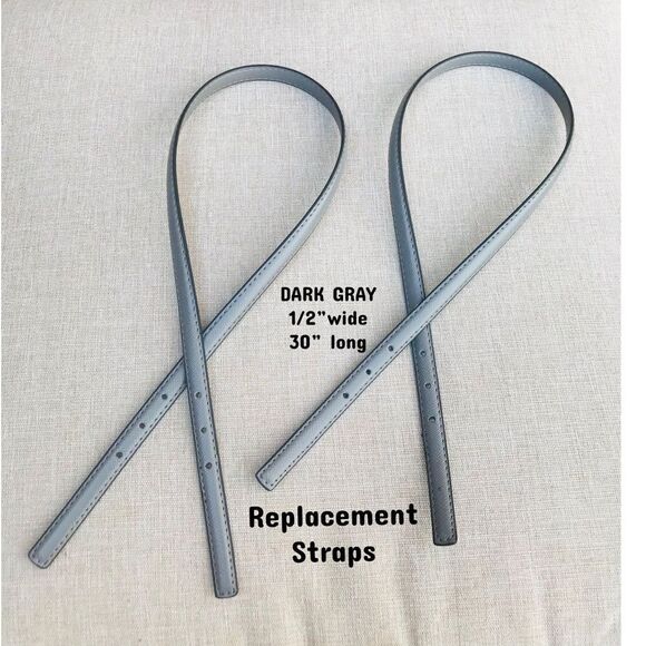 Replacement Straps Dark Gray 1/2”wide brandnew - Picture 1 of 4